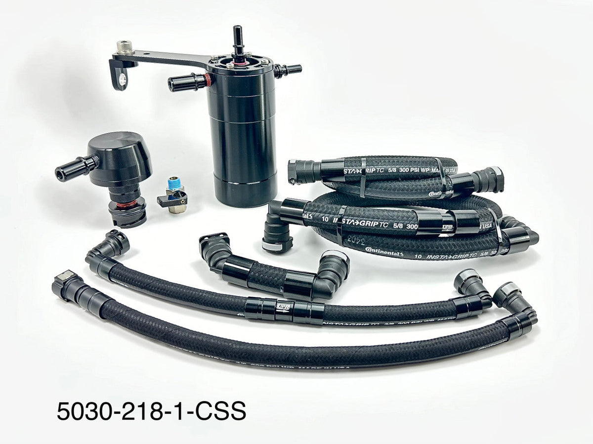 UPR - Plug N Play™ Pro Series Dual Valve Oil Catch Can CSS (fits 14-18 GM Chevrolet GMC Trucks 6.2L) UPR - 5030-218-1-CSS