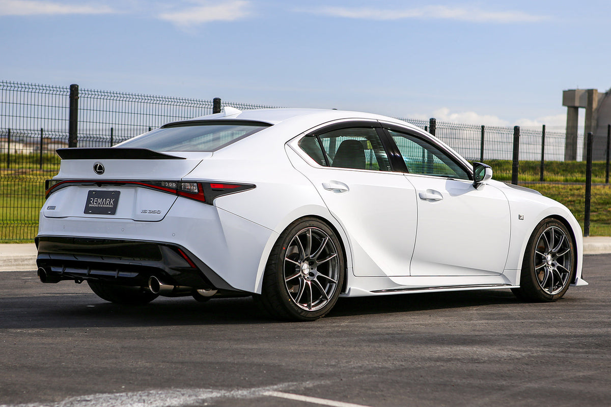 REMARK 2021+ Lexus IS300/ IS350 Axleback Exhaust - Stainless Double Wall Tip (Muffler Version) - RO-TSE4-DM