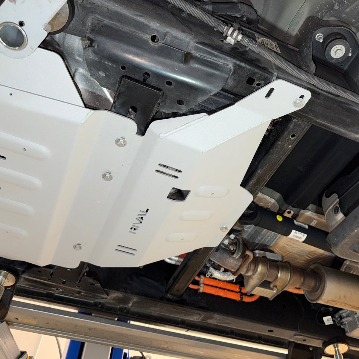 RIVAL 2015+ Ford F150 Powerboost Aluminum Transfer Case Skid Plate - 2333.1858.3.6