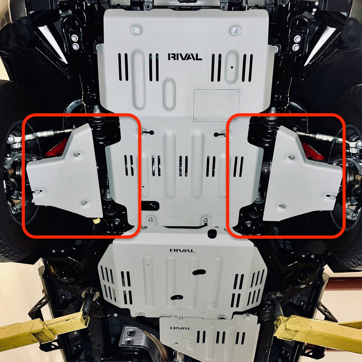 Rival 2024-Present Toyota Tacoma 4th Gen Aluminum Lower Controls Skid Plate - 2333.9573.1.6