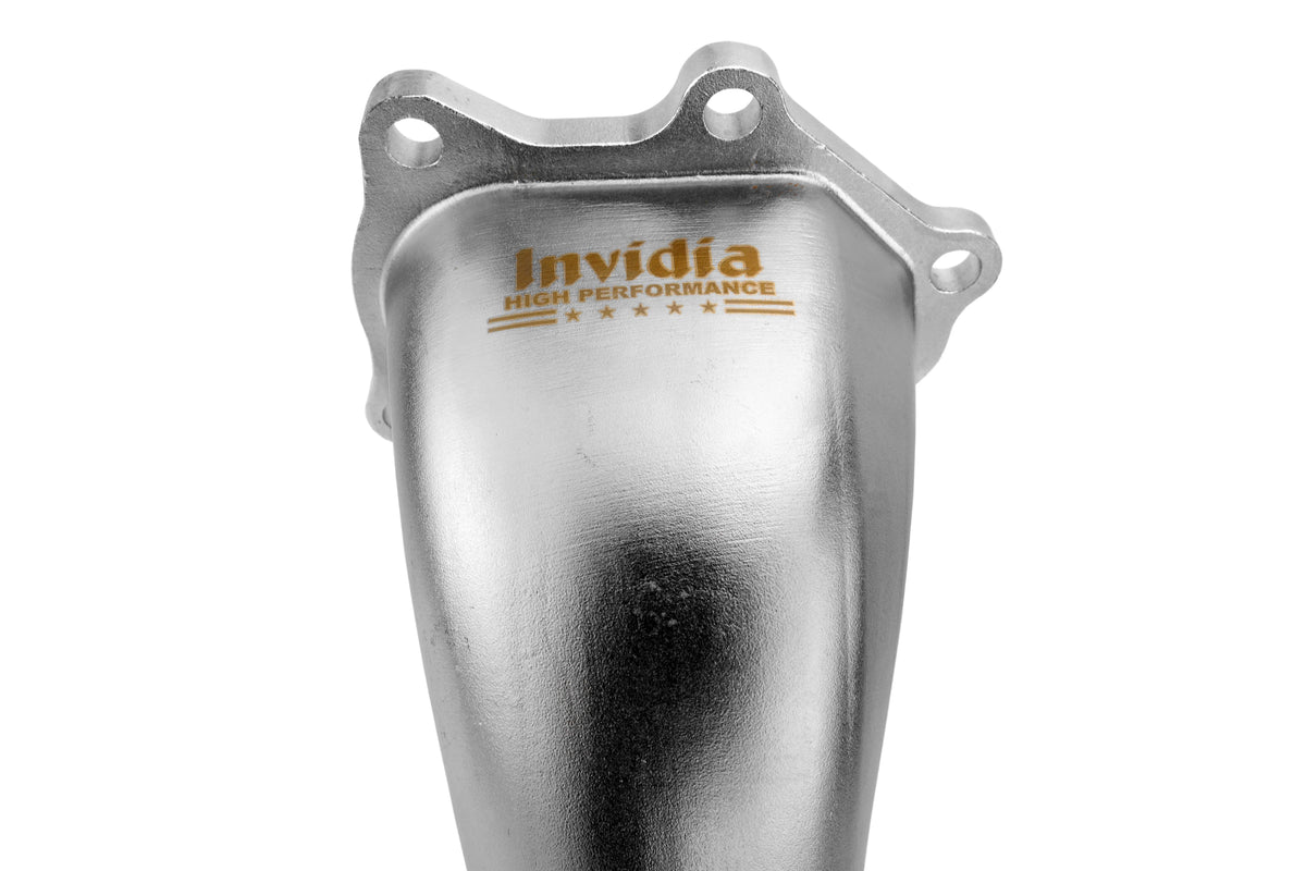 Invidia 05+ Legacy GT / Outback XT (AT) LGT Polished Divorced Waste Gate Downpipe with High Flow Cat - HS05SLADPC