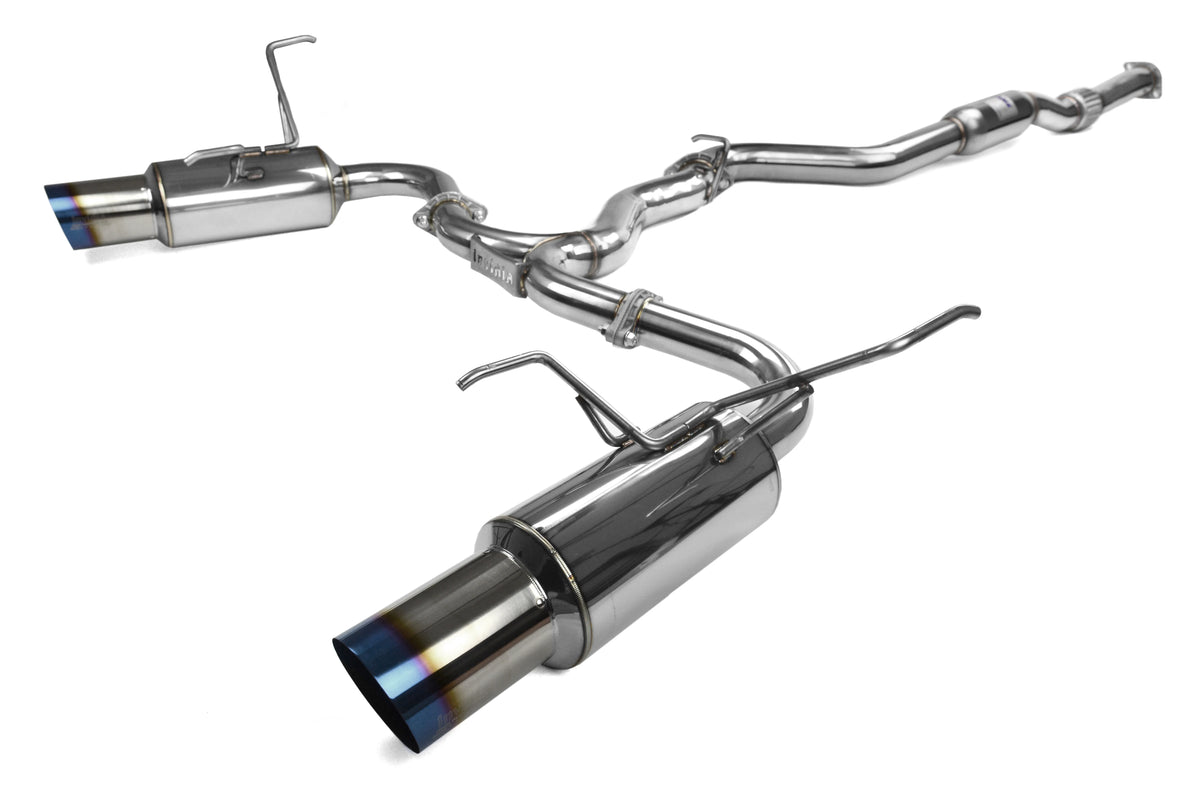 Invidia 15+ Subaru WRX/STI 4dr N1 Twin Outlet Single Layer Tip Titanium Cat-Back Exhaust - HS15STIGTT