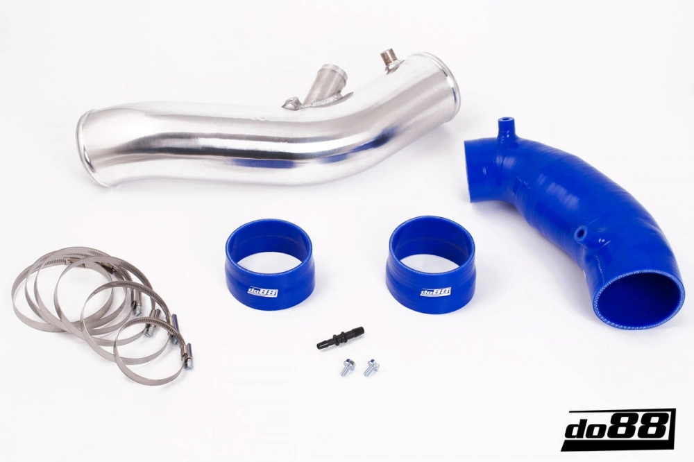 do88 - SAAB 9-3 2.8T V6 06-11 Inlet pipe with Blue hoses - IR-100B
