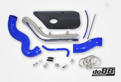 do88 - Volvo S60 V60 V70 T6 Inlet pipe, Black hoses, Carbon fiber cover - IR-120-MK-B