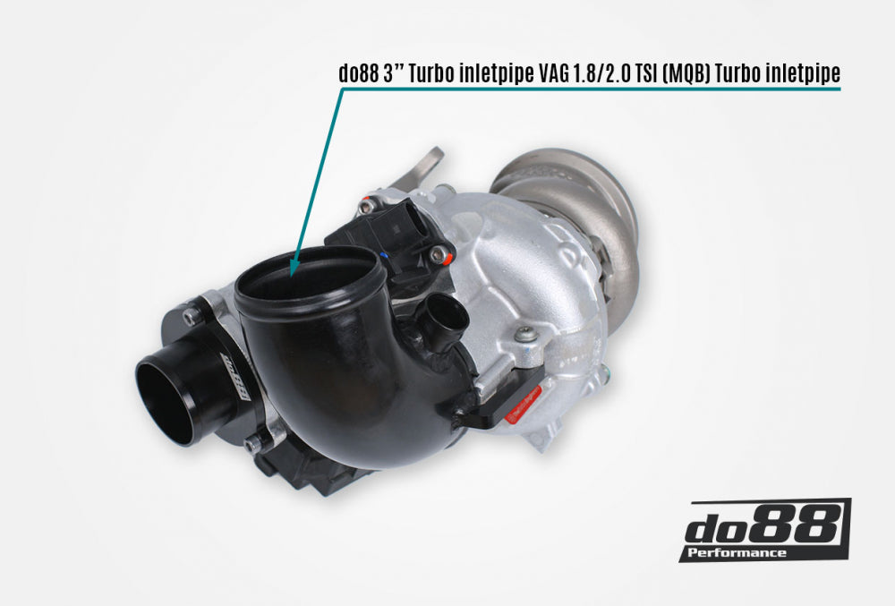 do88 - VAG 1.8/2.0 TSI (MQB) Turbo inletpipe, Black hose, OEM Turbo, OEM Airbox - IR-130S-48-OEM