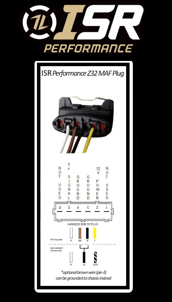 ISR Performance Z32 MAF Plug Nissan SR20DET - IS-194002