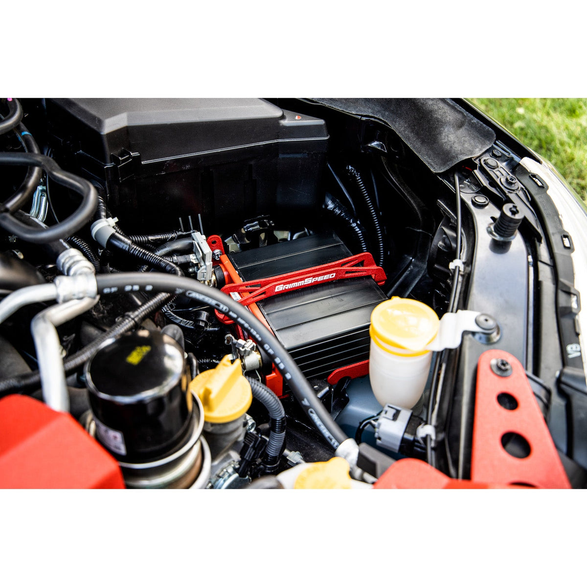 GrimmSpeed 08-14 Subaru WRX STI Lightweight Battery Mount Kit - GRM121028