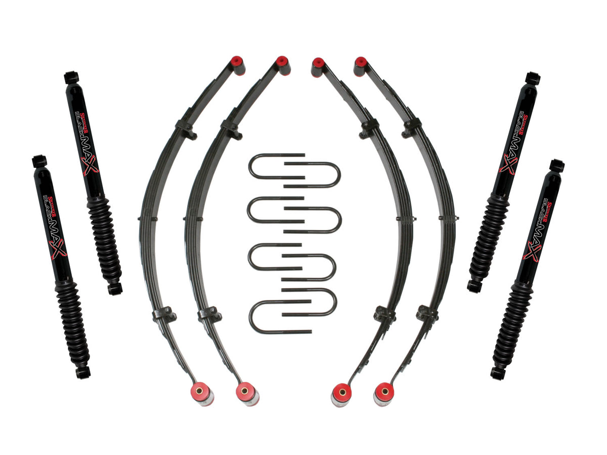 Skyjacker 2.5"KIT,76-86 CJ W/4 BLK MA - J21BKB