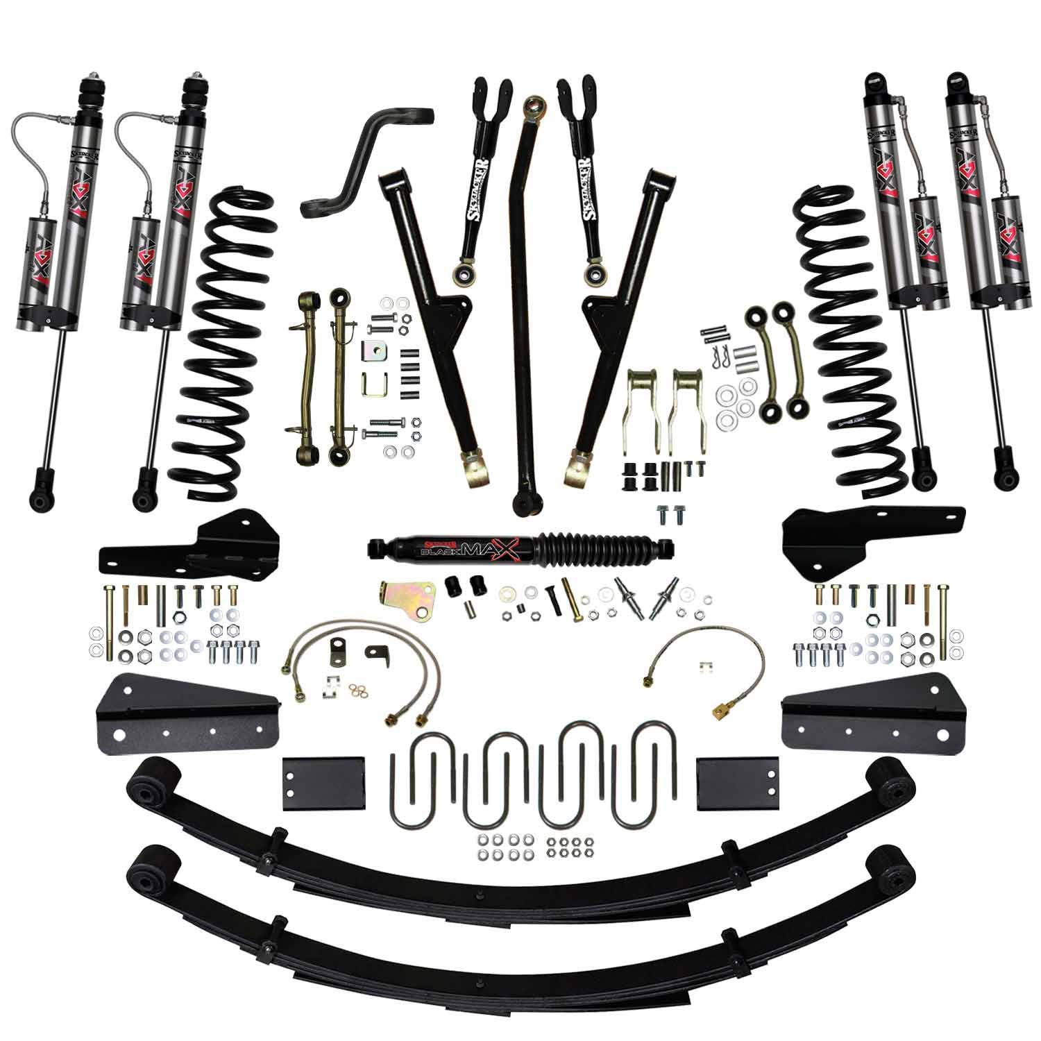Skyjacker 84-01 Jeep XJ 6in Lift System w/ ADX 2.0 Remote Reservoir Monotube Shocks - JC6258KSXLT