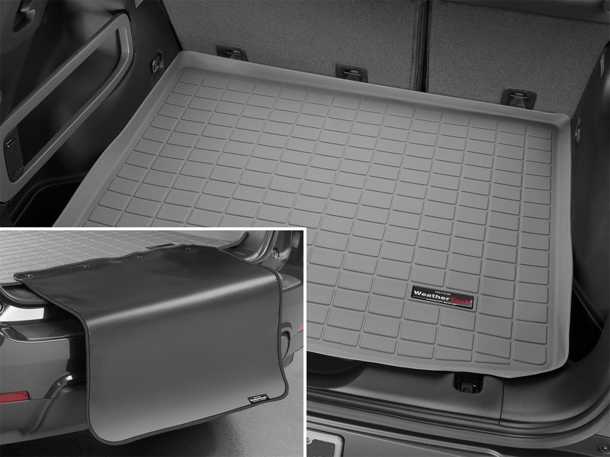 Weathertech - Cargo Liner w/Bumper Protector - Gray Behind 2nd Row Seating 14-18 Cherokee - 42656SK