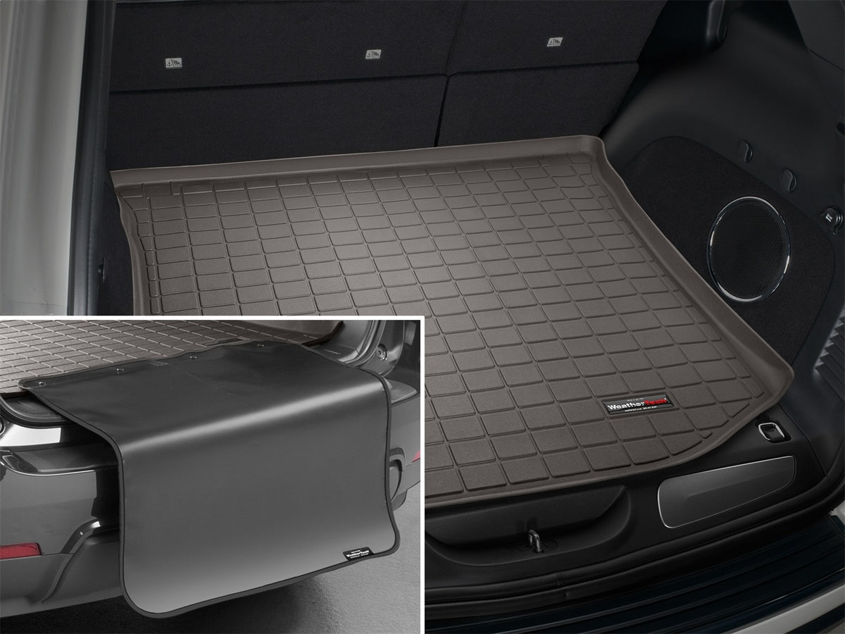 Weathertech - Cargo Liner w/Bumper Protector - Cocoa Behind 2nd Row Seating 11-21 Grand Cherokee / 22 Grand Cherokee WK 