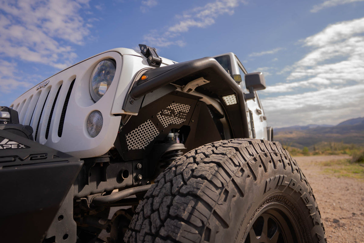 DV8 Offroad - 2007-2018 Jeep Wrangler JK Front Inner Fenders - INFEND-10FB