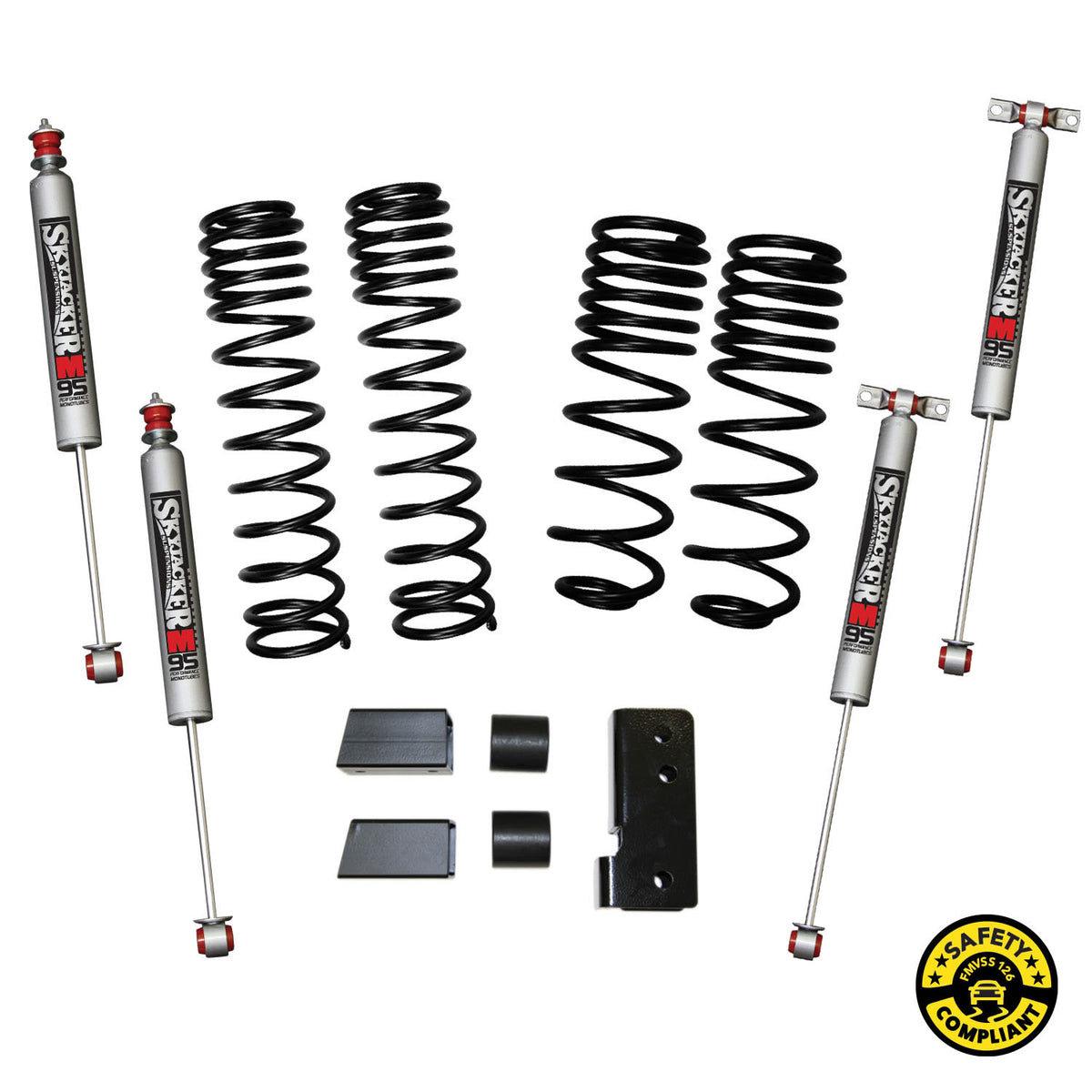 Skyjacker 2007-2018 Jeep Wrangler JK 2 Door 4WD Long Travel 2in-2.5in Lift Kit w/M95 Monotube Shocks - JK20BPMLT