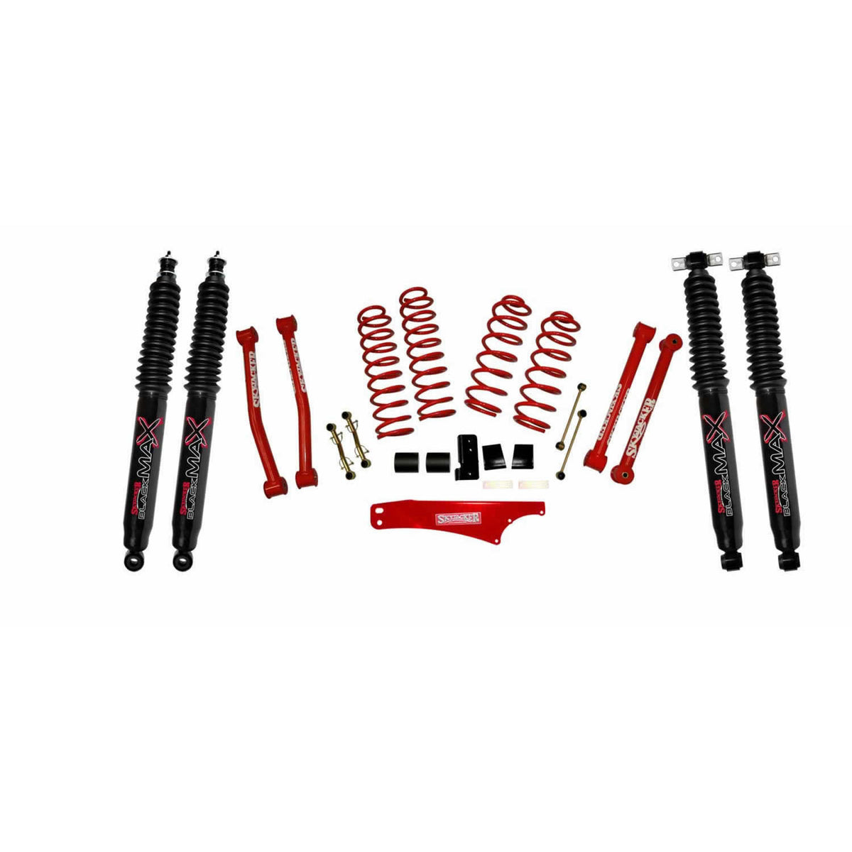 Skyjacker 2.5-3.5"KT,07>JK RED,BLK MA - JK2501KCR-B