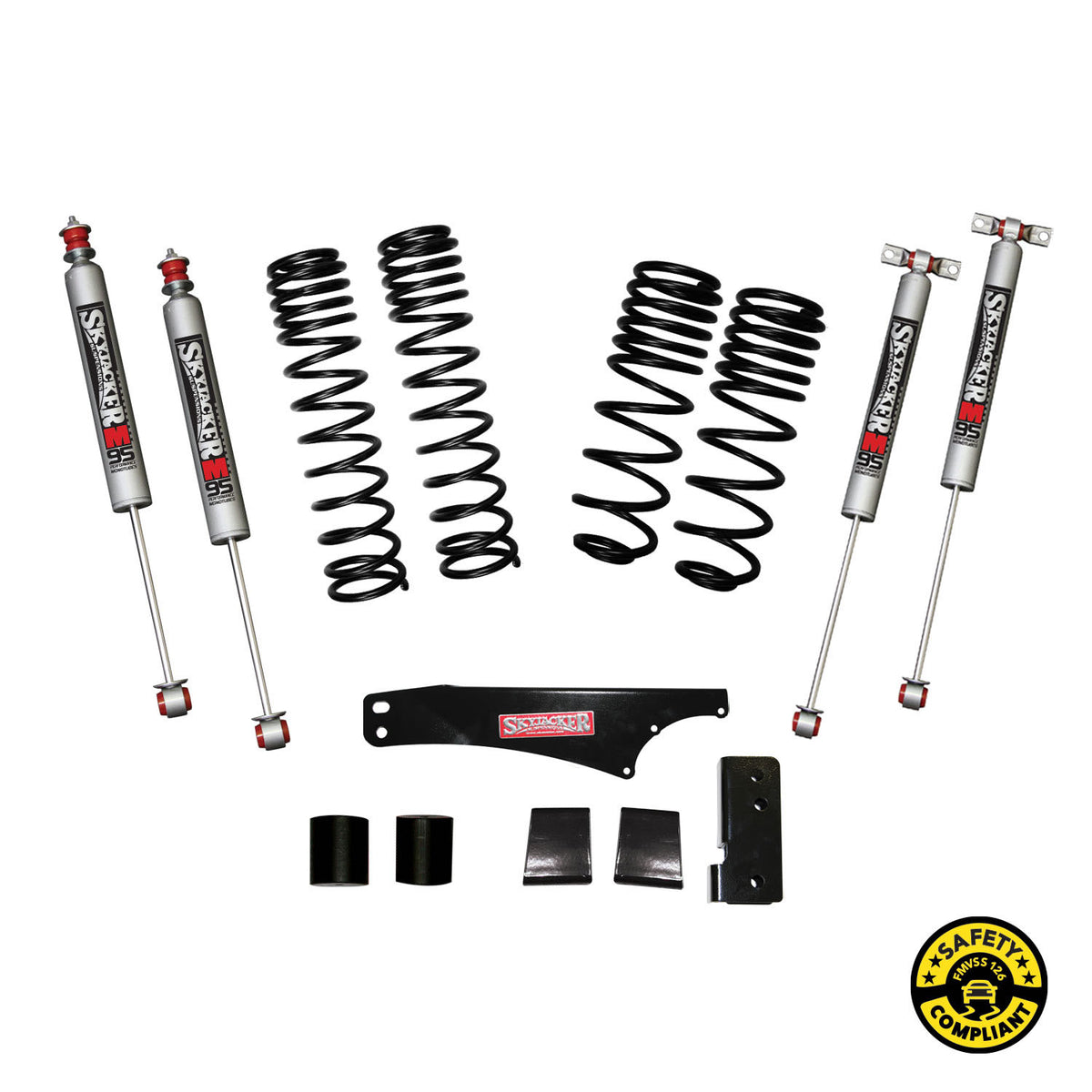 Skyjacker 2007-2018 Jeep Wrangler JK 4 Door 4WD Long Travel 2in-2.5in Lift Kit w/M95 Monotube Shocks - JK25BPMLT