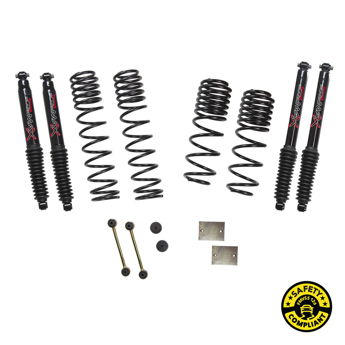 Skyjacker 2018 Jeep Wrangler JL 4 Door 4WD (Rubicon) Long Travel 2 Stage 1in-1.5in Coil System - JL15RBPBLT
