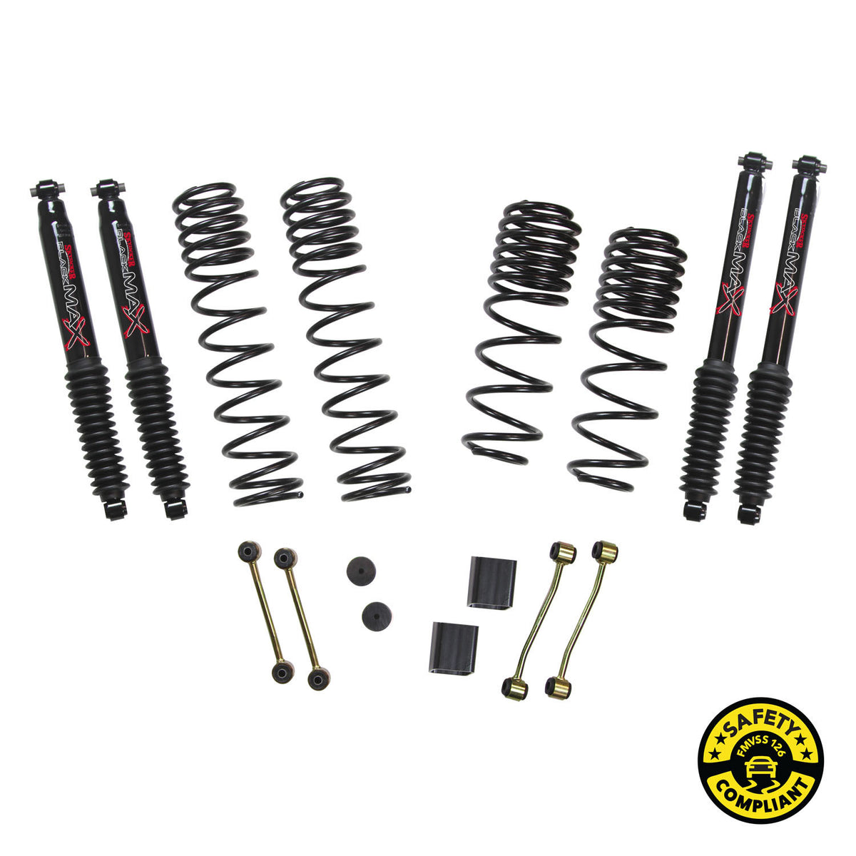 Skyjacker 2018 Jeep Wrangler (JL) 2DR 2in-2.5in Suspension Lift Kit w/Black Max Shocks - JL20BPBLT