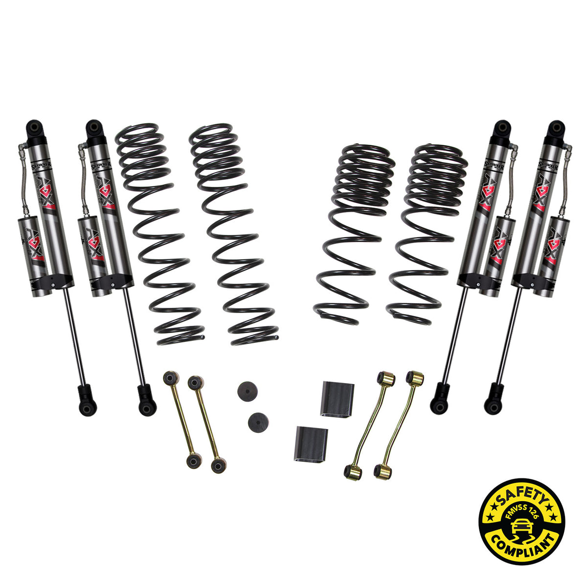 Skyjacker 2019+ Jeep Wrangler (JL) 2.5in Suspension Lift System w/ Dual Rate Long Travel Coil Spring - JL25BKXLT