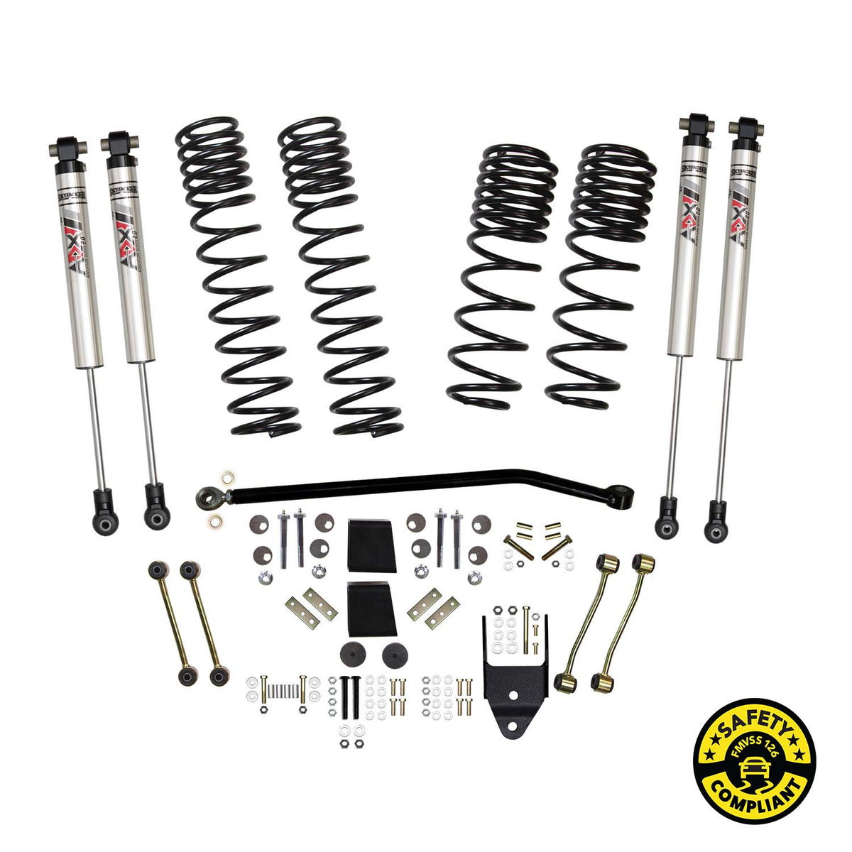 Skyjacker 21-25 Jeep Wrangler Jl Unlimited Rubicon 392 3.5 In Susp Lift Kit w ADX M2.0 Alum Shocks - JL35R3BKXMLT