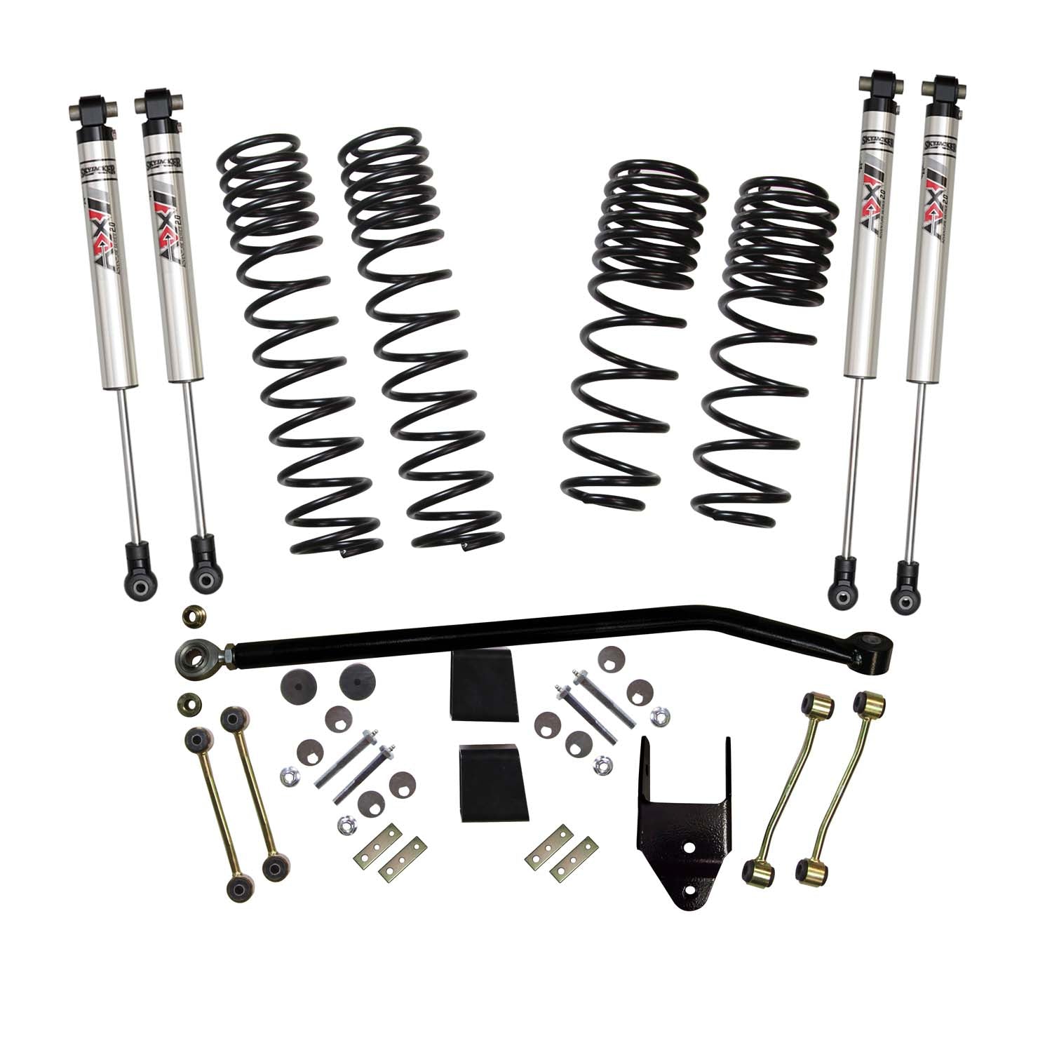 Skyjacker 21-25 Jeep Wrangler Jl 4Xe 3.75 In. Susp. Lift Kit With ADX M2.0 Aluminum Monotube Shocks - JL37ERBKXMLT
