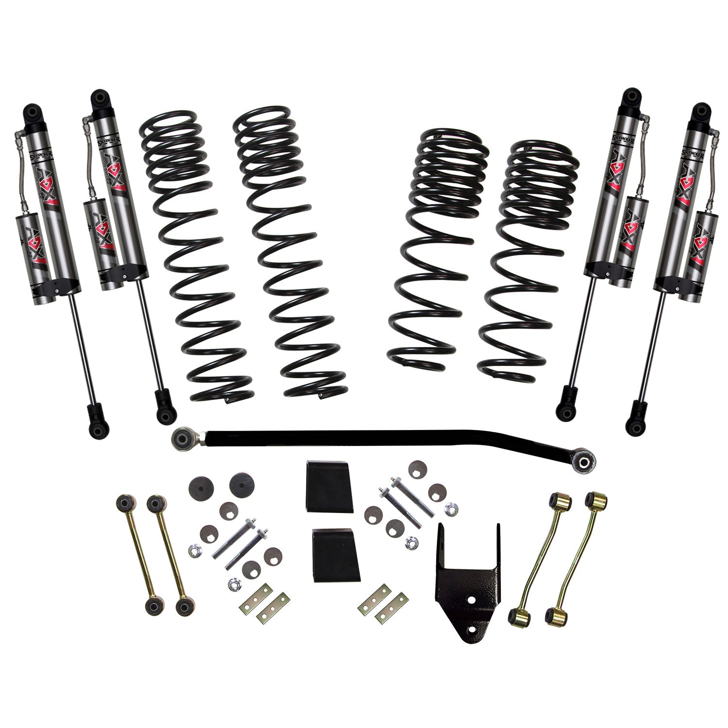 Skyjacker 20-23 Jeep Wrangler JL 4WD (Non-Rubicon) Long Travel 4in Coil System w/Reservoir Shocks - JL40BKXLTD