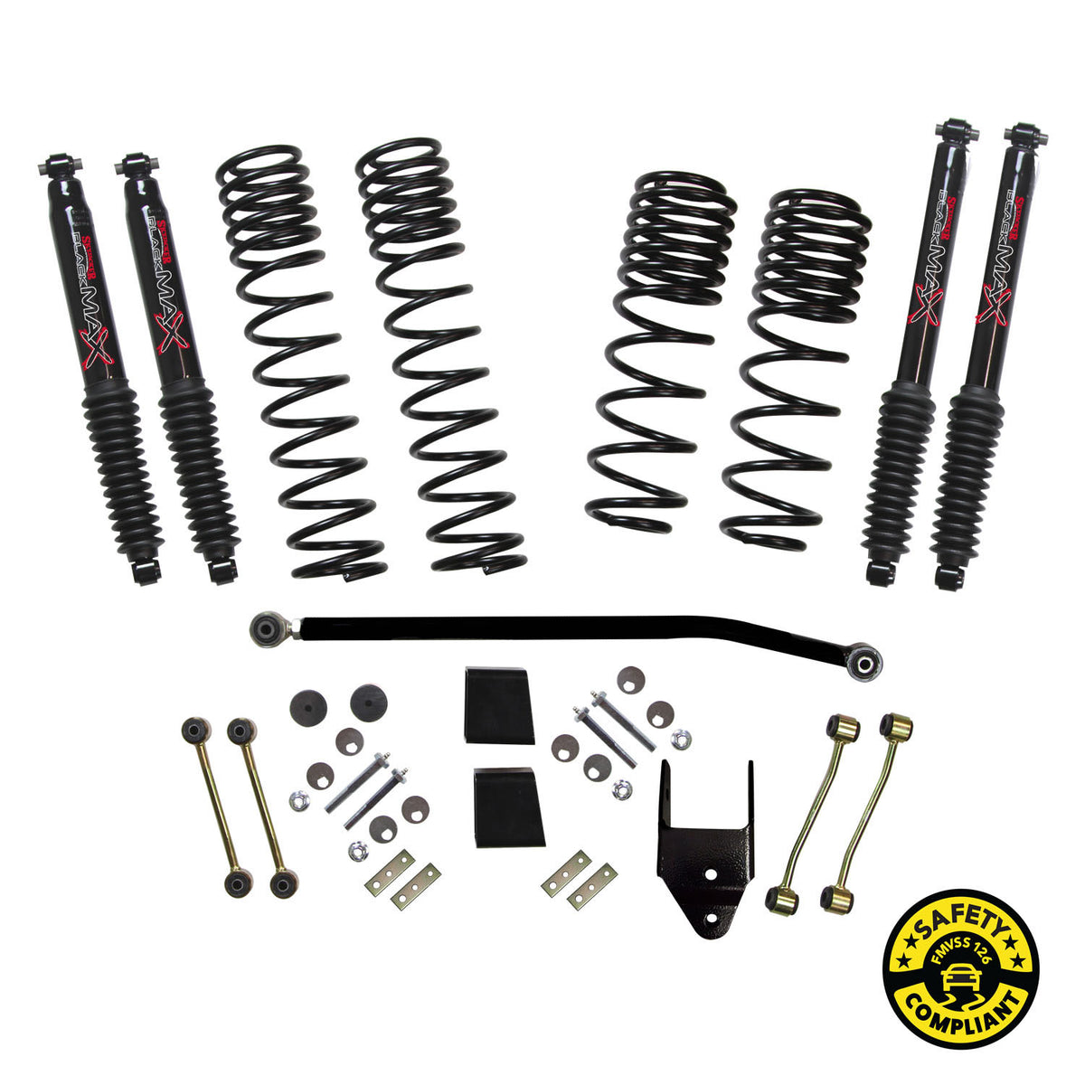 Skyjacker 2018 Jeep Wrangler JL 4 Door 4WD (Non-Rubicon) Long Travel 2 Stage 3.5in-4in Coil System - JL40BPBLT