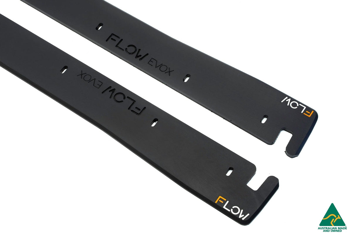 Flow Designs - Lancer Evolution X Side Skirt Extension Splitters (Pair)