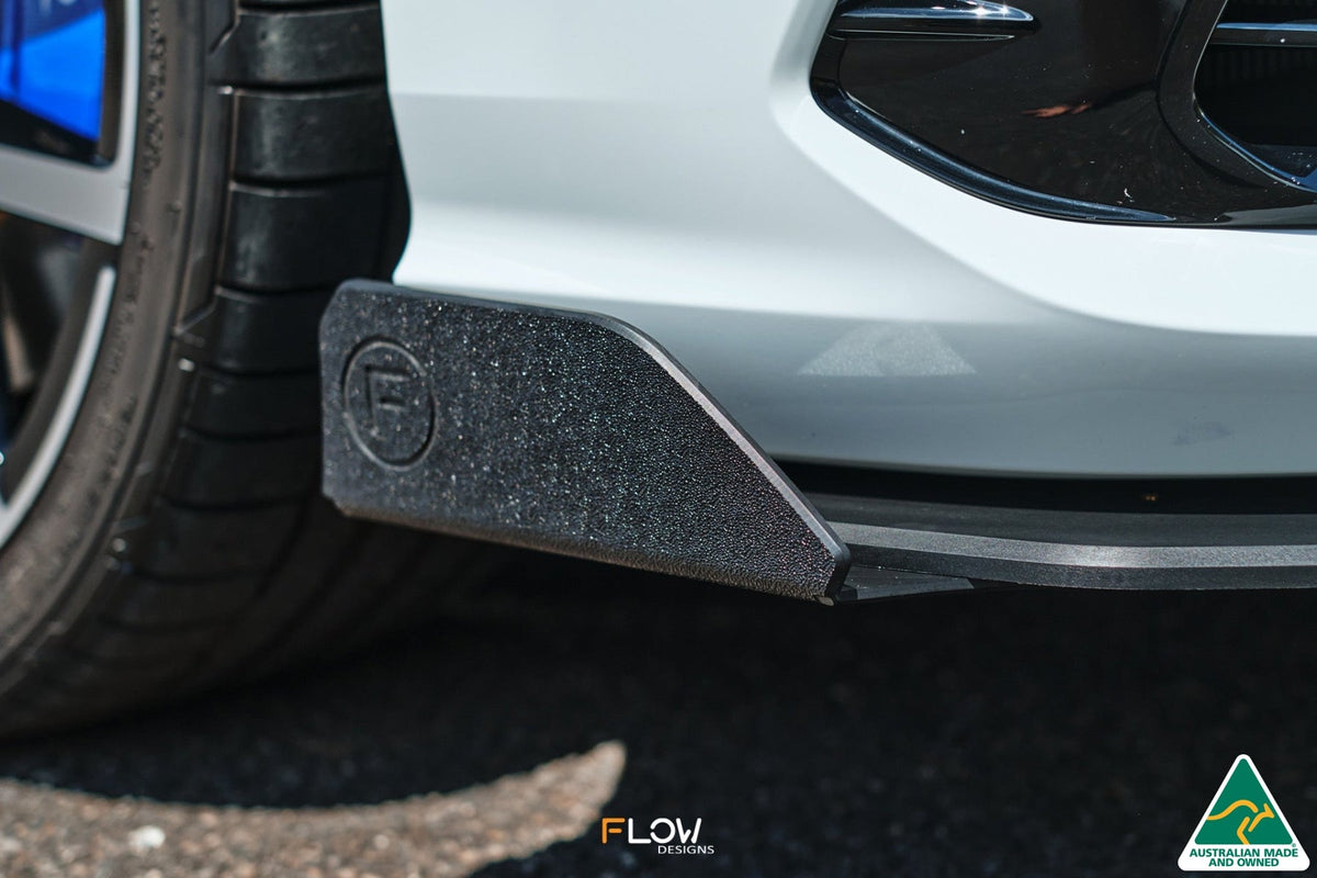 Flow Designs - MK8 Golf R Front Lip Splitter Winglets (Pair)