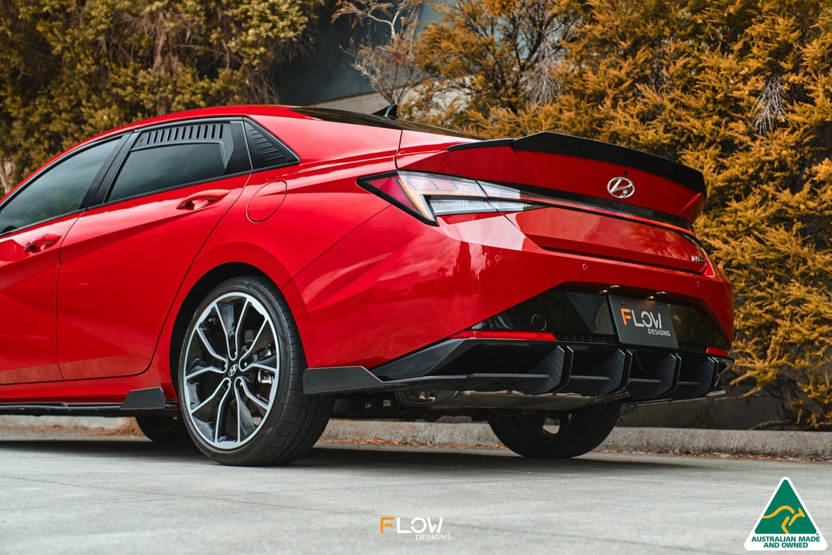Flow Designs - CN7 Elantra N Line Sedan 2020 Rear Spoiler Extension