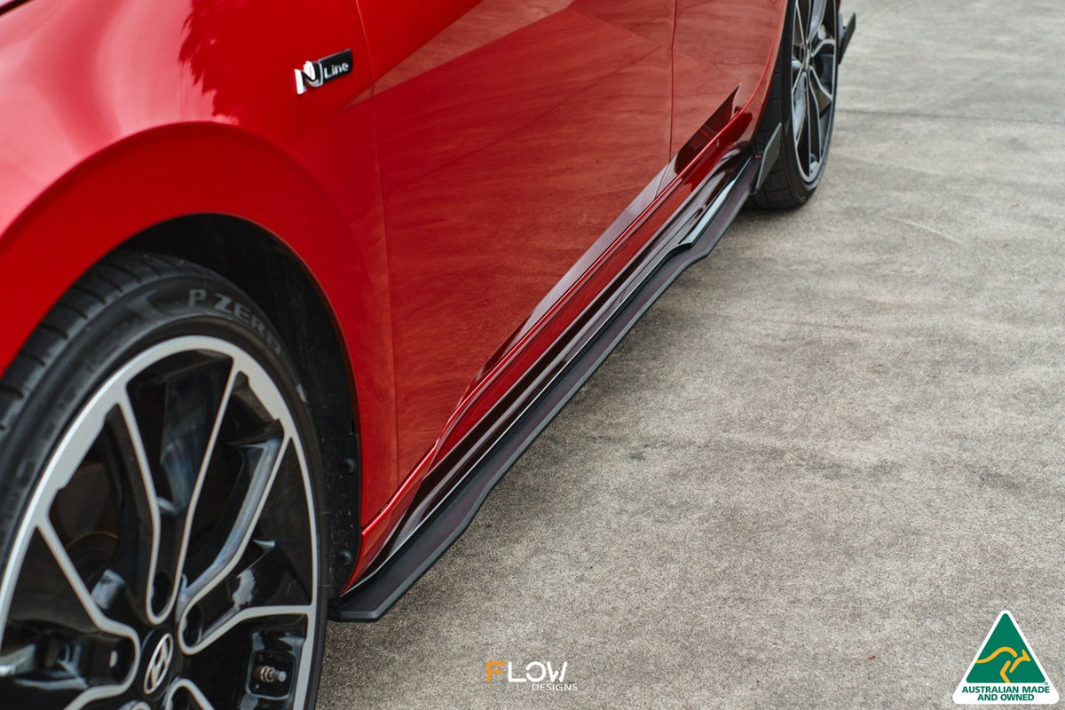 Flow Designs - CN7 Elantra N Line Sedan 2020 Side Skirt Splitters (Pair)