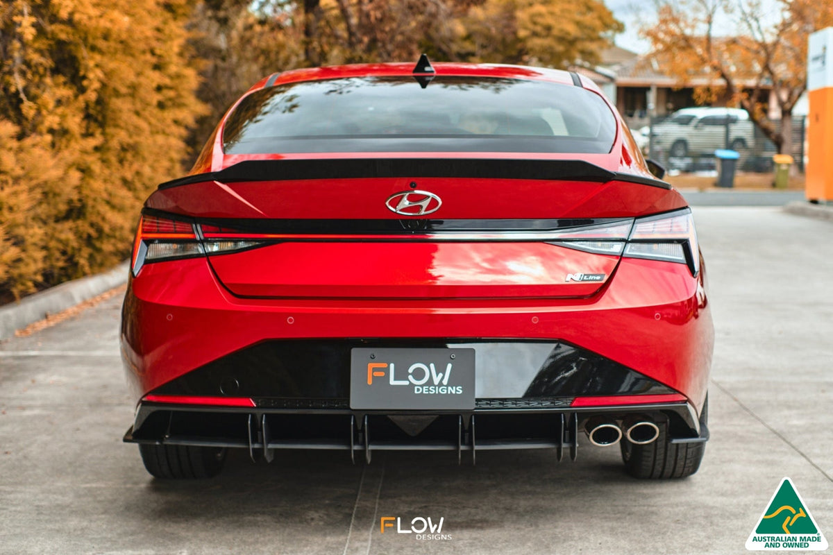 Flow Designs - CN7 Elantra N Line Sedan 2020 Rear Spoiler Extension