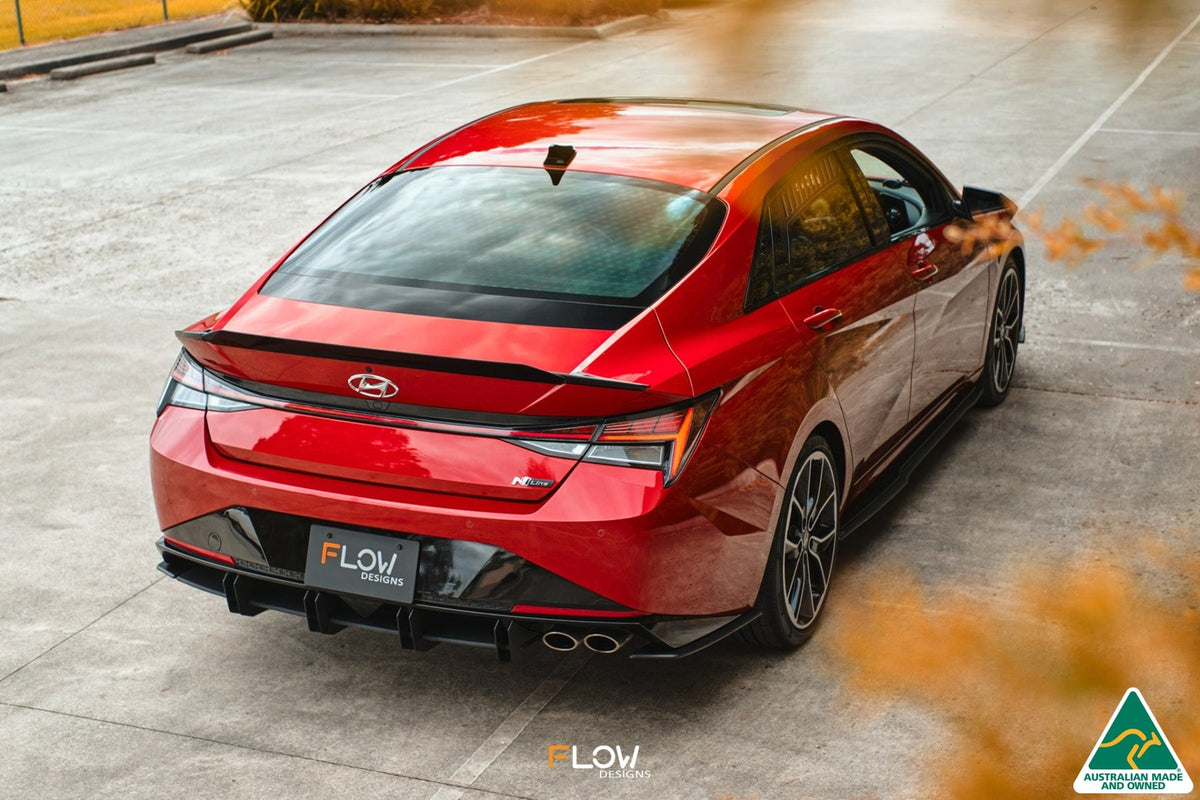 Flow Designs - CN7 Elantra N Line Sedan 2020 Rear Spoiler Extension