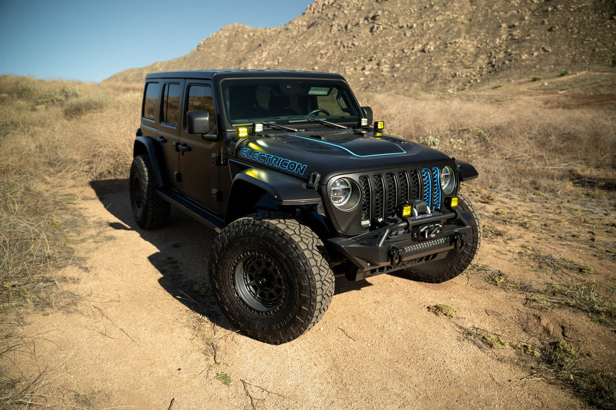 DV8 Offroad - 2021-2026 Jeep Wrangler JL 4xe | Dual Light Pod Mounts - LBJL-12