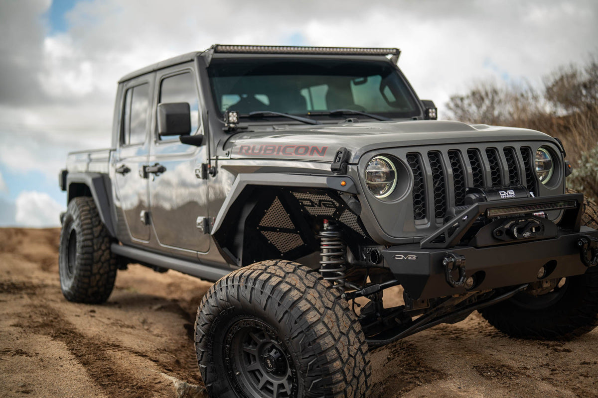 DV8 Offroad - 2020-2026 Jeep Gladiator JT Armor Fender Flares - FDGL-09
