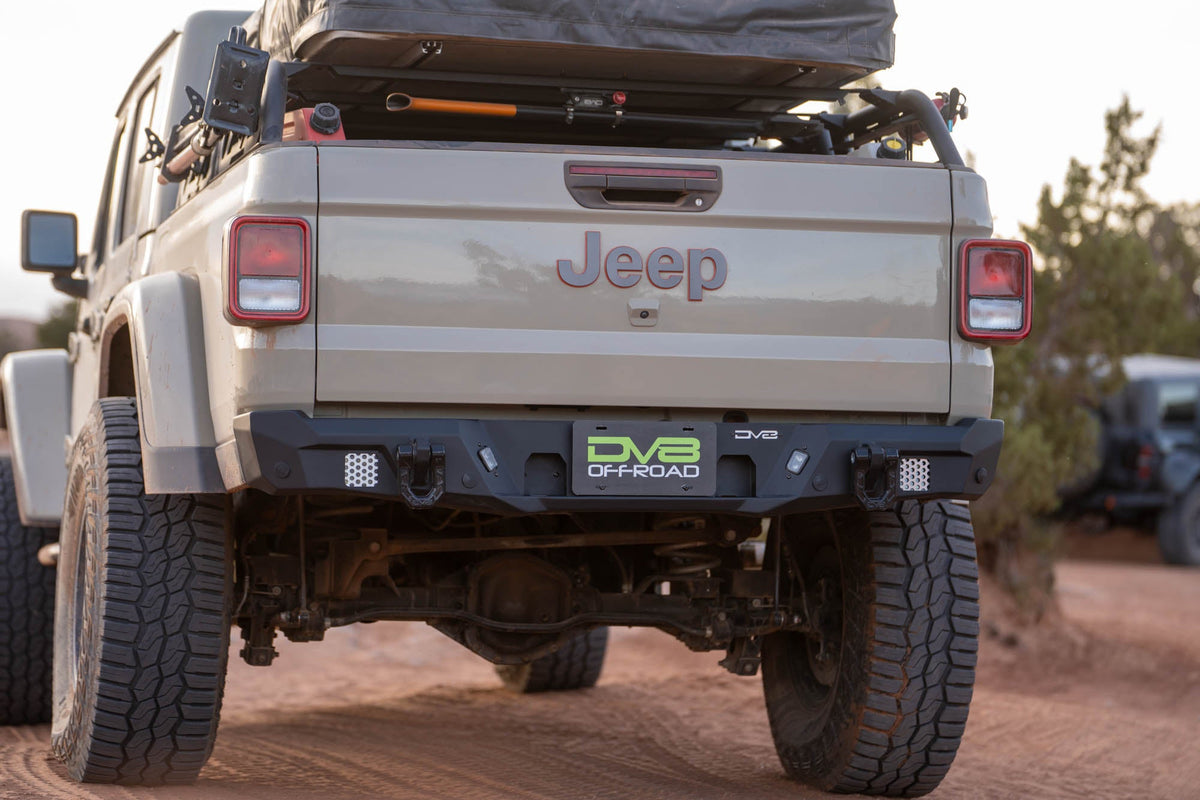 DV8 Offroad - 2020-2026 Jeep Gladiator JT | MTO Series Rear Bumper - RBGL-12