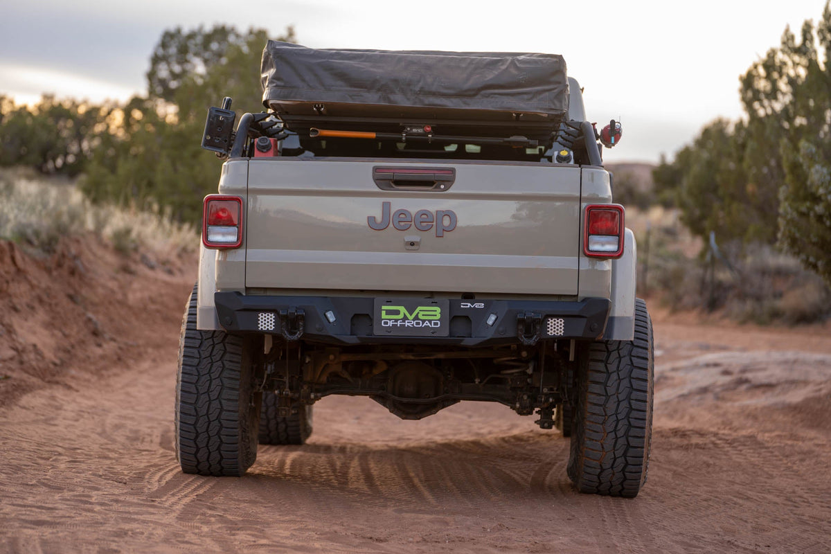 DV8 Offroad - 2020-2026 Jeep Gladiator JT | MTO Series Rear Bumper - RBGL-12