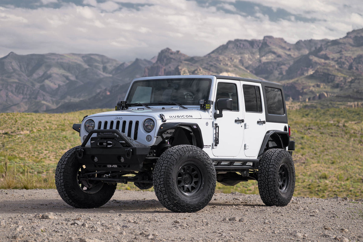 DV8 Offroad - 2007-2018 Jeep Wrangler JK 4-Door Rock Sliders - SRJK-07