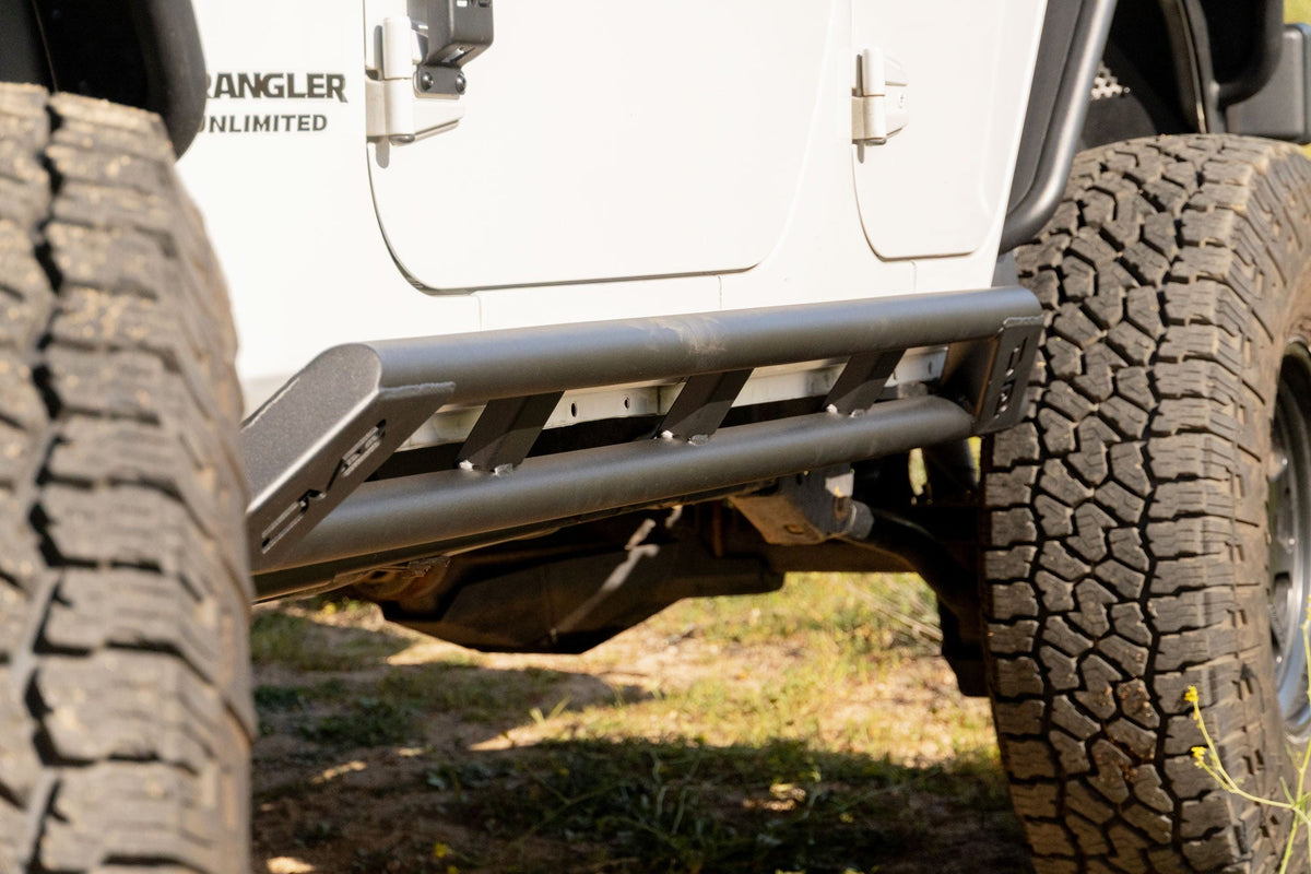 DV8 Offroad - 2007-2018 Jeep Wrangler JK 4-Door Rock Sliders - SRJK-07