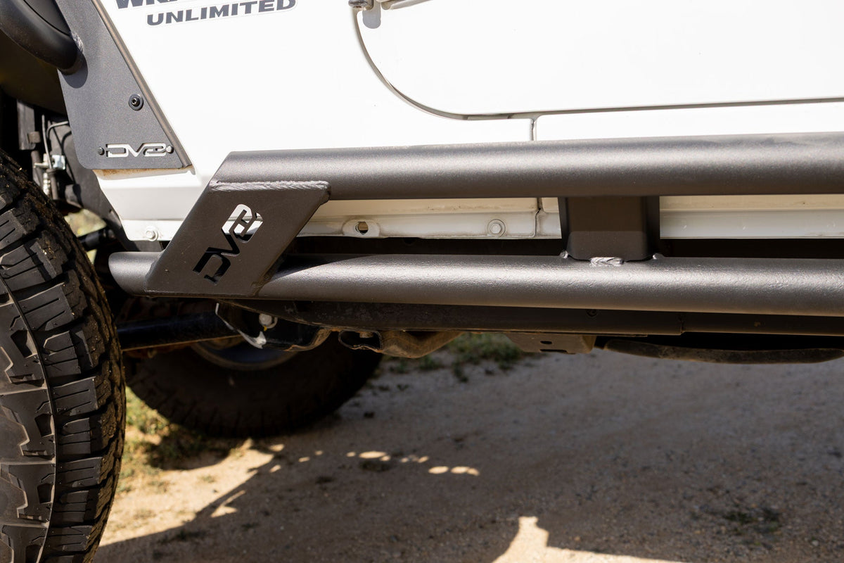 DV8 Offroad - 2007-2018 Jeep Wrangler JK 4-Door Rock Sliders - SRJK-07