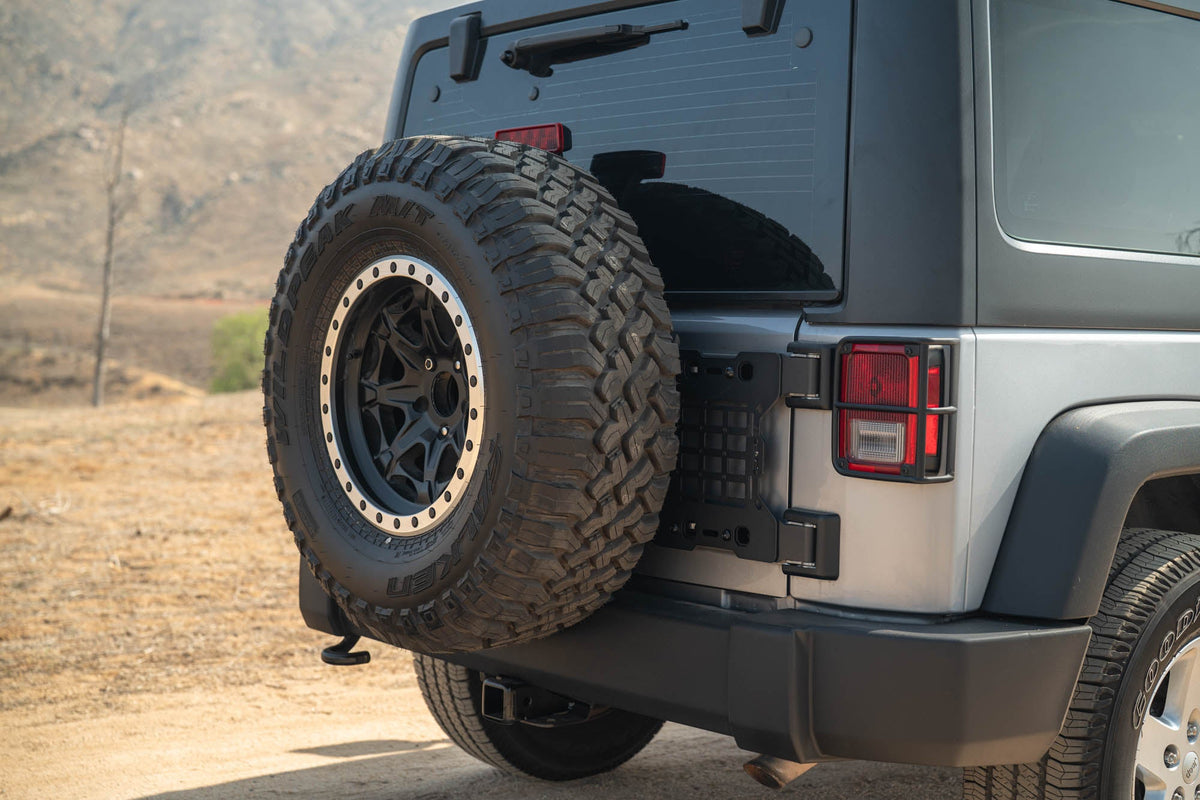 DV8 Offroad - 2007-2018 Jeep Wrangler JK Tailgate Reinforcement Molle Panel - TCJK-04