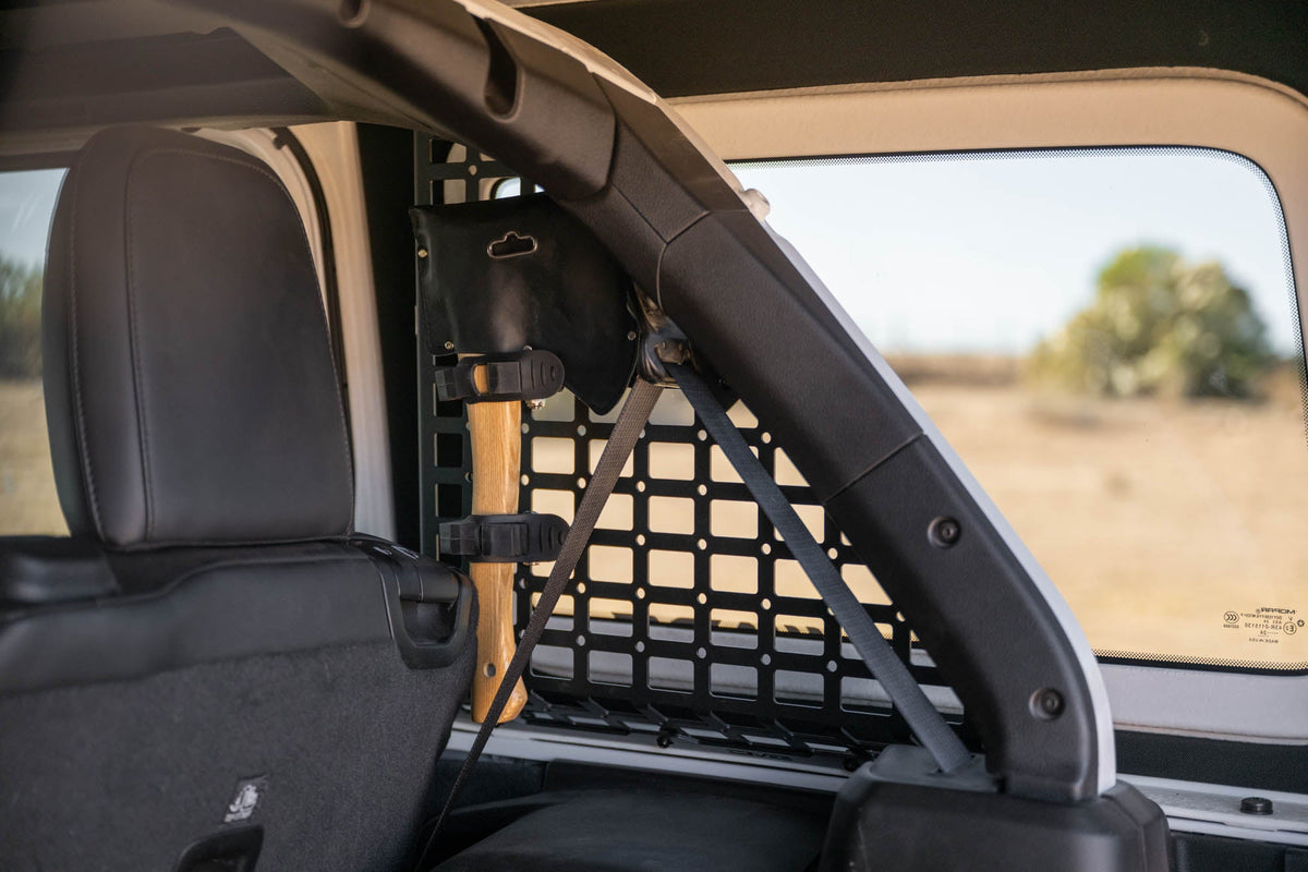 DV8 Offroad - 2018-2026 Jeep Wrangler JL 4-Door Rear Window Pocketed Molle Panels - MPJL-02