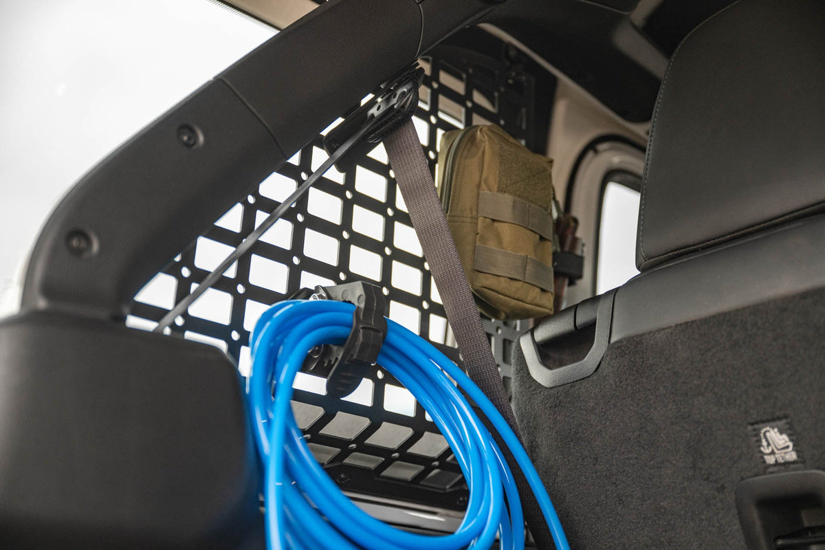 DV8 Offroad - 2018-2026 Jeep Wrangler JL 4-Door Rear Window Pocketed Molle Panels - MPJL-02