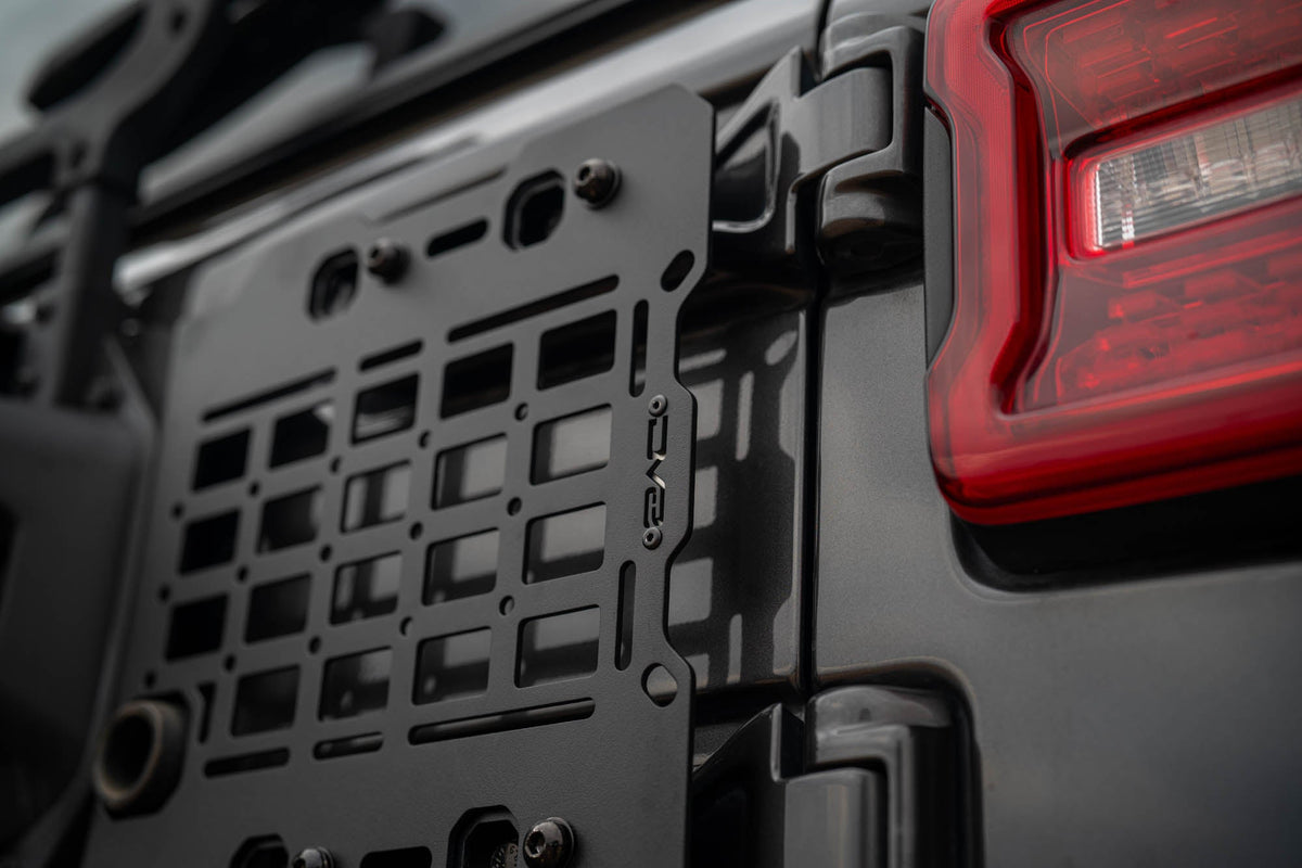 DV8 Offroad - 2018-2026 Jeep Wrangler JL Tailgate Reinforcement Molle Panel - TCJL-04