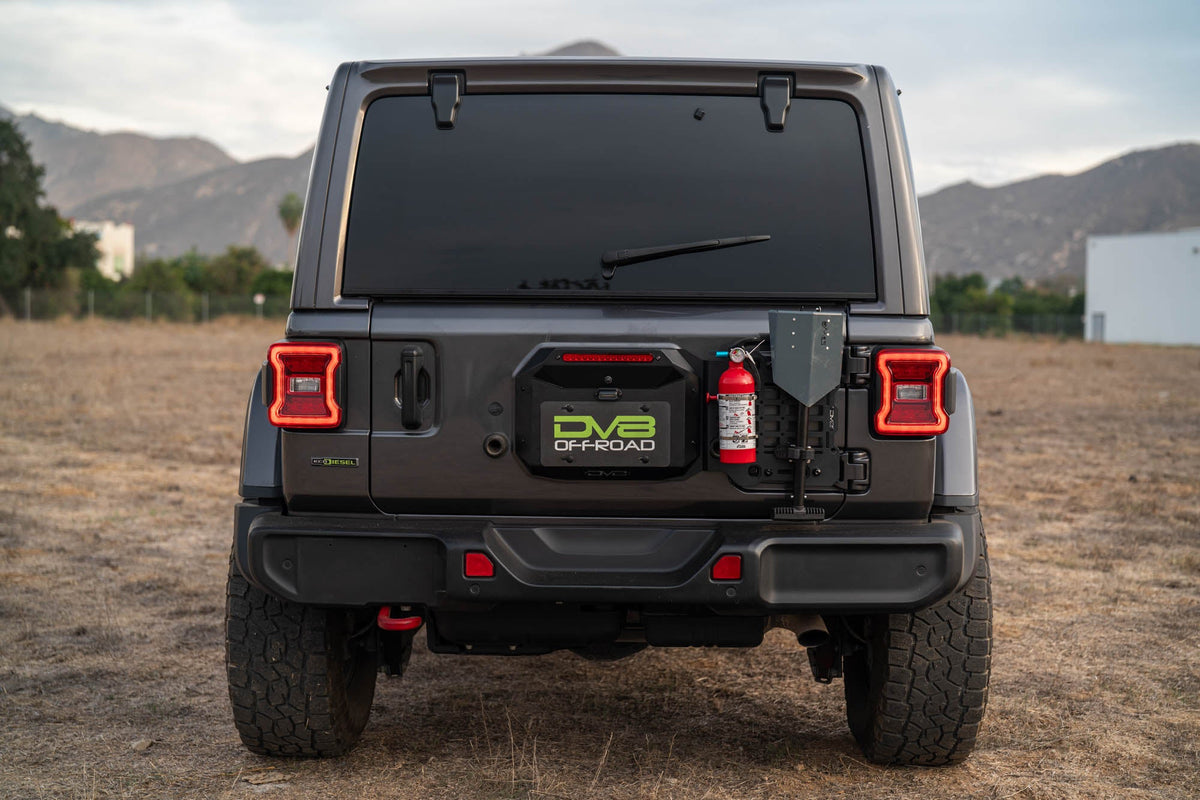 DV8 Offroad - 2018-2026 Jeep Wrangler JL Tailgate Reinforcement Molle Panel - TCJL-04