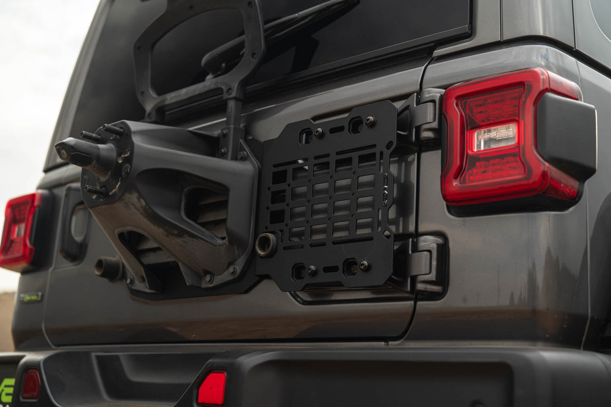 DV8 Offroad - 2018-2026 Jeep Wrangler JL Tailgate Reinforcement Molle Panel - TCJL-04