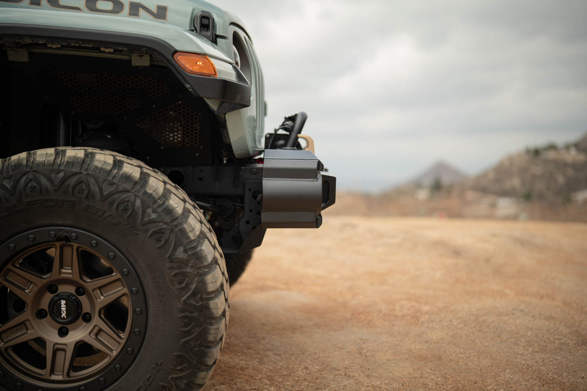 DV8 Offroad - 2018-2026 Jeep Wrangler JL & 2020-2025 Gladiator JT OE Plus Front Bumper - FBJL-13