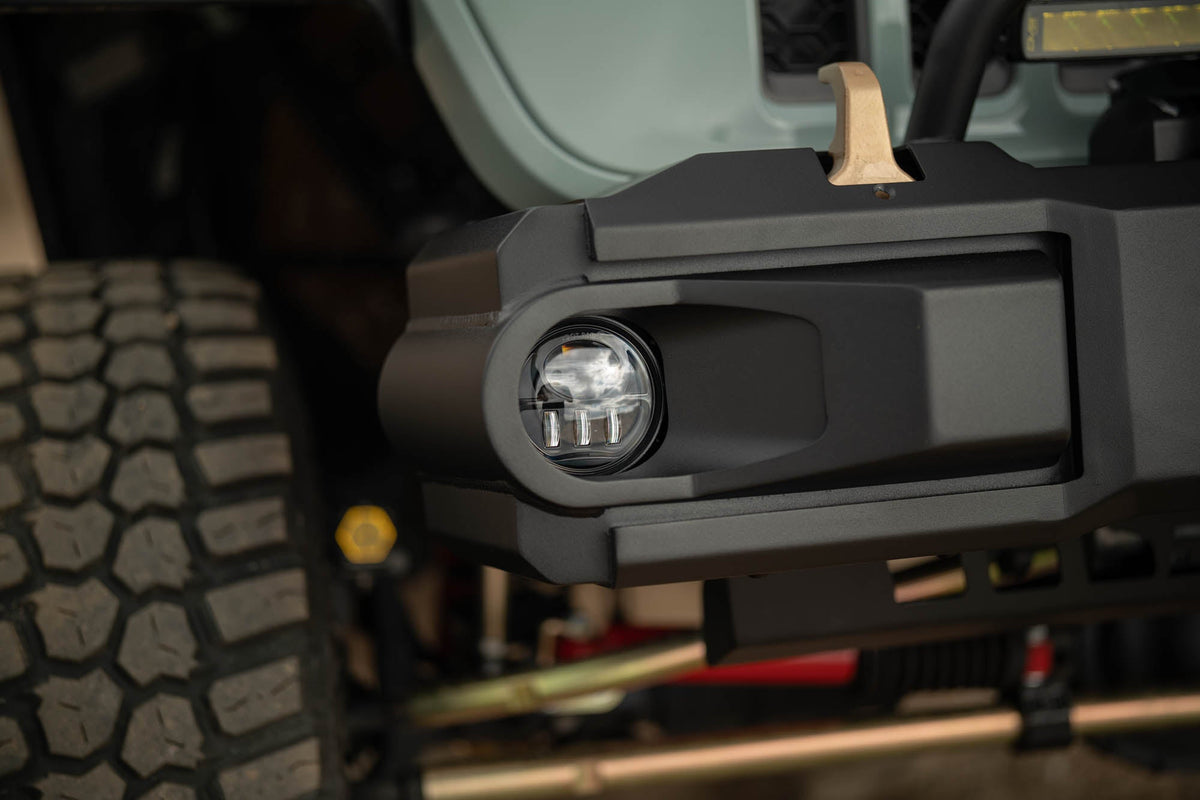 DV8 Offroad - 2018-2026 Jeep Wrangler JL & 2020-2025 Gladiator JT OE Plus Front Bumper - FBJL-13