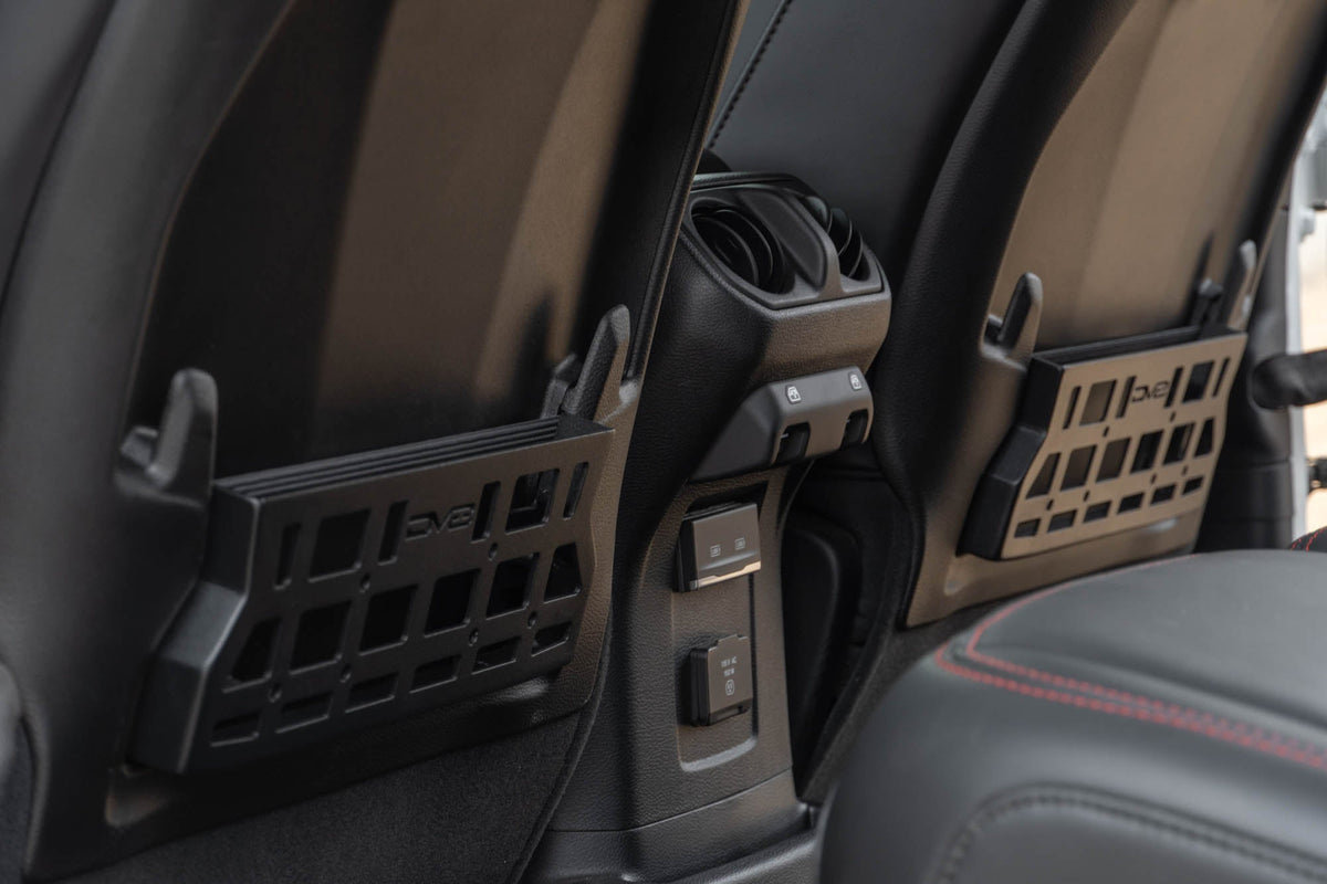DV8 Offroad - 2018-2026 Jeep Wrangler & Gladiator Rubicon/Mojave | Seat Back Molle Pockets - MPJL-09