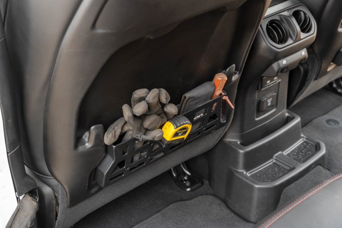 DV8 Offroad - 2018-2026 Jeep Wrangler & Gladiator Rubicon/Mojave | Seat Back Molle Pockets - MPJL-09