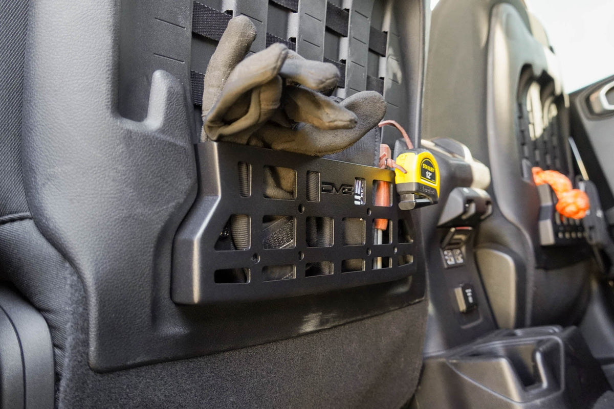 DV8 Offroad - 2018-2026 Jeep Wrangler & Gladiator Rubicon/Mojave | Seat Back Molle Pockets - MPJL-09